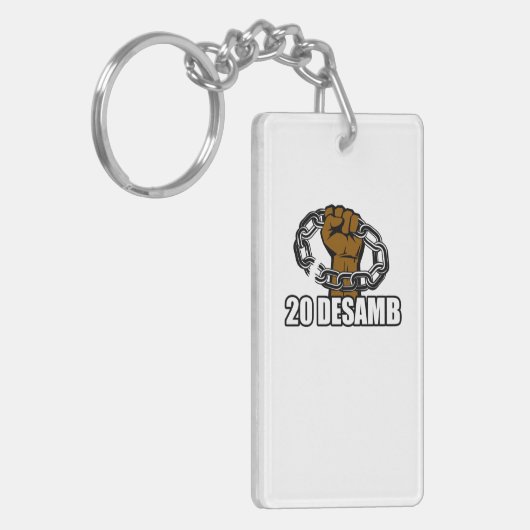 Kerndrager 20 decamb sleutelhanger (Voorkant Links)