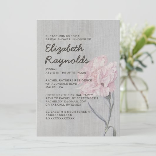  kernen Bridal Shower-uitnodigingen Kaart (Staand voorkant)