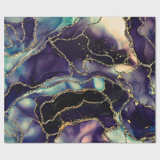 Kernen van doorschijnende tinten, die metallische  cadeaupapier (Vlak)