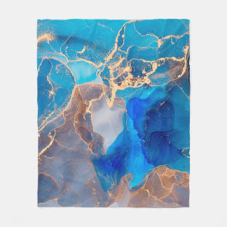 Kernen van doorschijnende tinten, die metallische  fleece deken