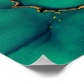 Kernen van doorschijnende tinten, die metallische  poster (Hoek)