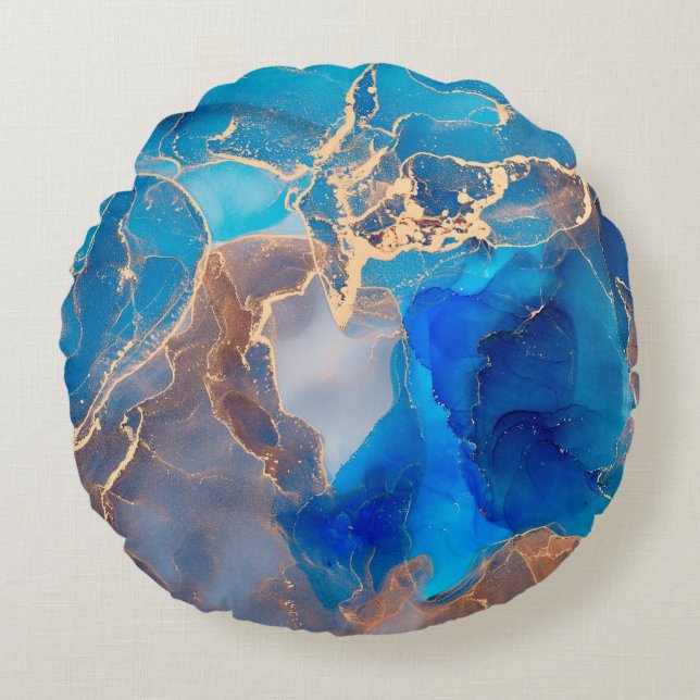 Kernen van doorschijnende tinten, die metallische  rond kussen (Voorkant)