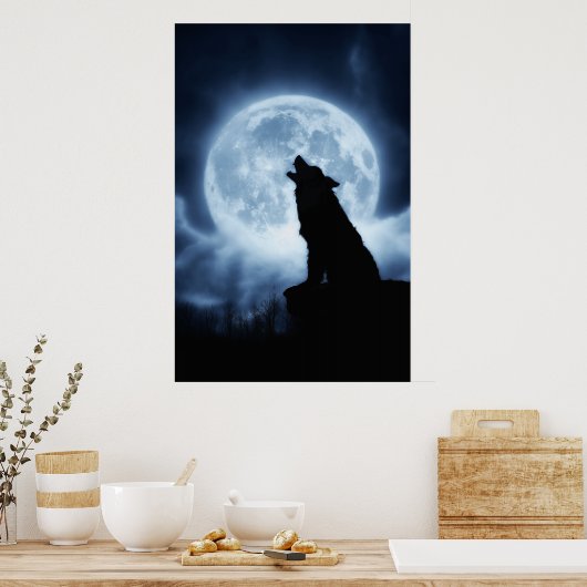 Kernen van het nachtgrote Poster (Keuken)