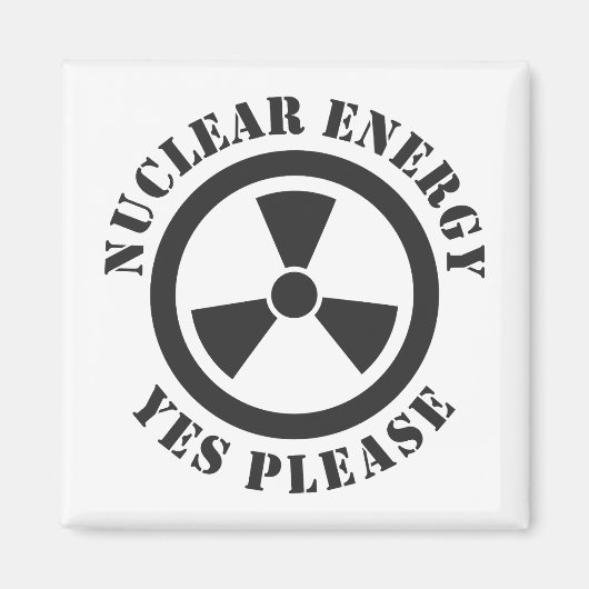 Kernenergie, alstublieft, kernenergie Invitati Magneet (Voorkant)