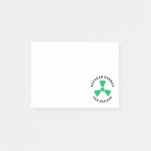 Kernenergie, alstublieft, kernenergie Invitati Post-it® Notes (Voorkant)