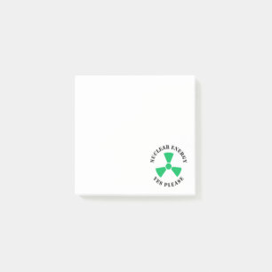 Kernenergie, alstublieft, kernenergie Invitati Post-it® Notes