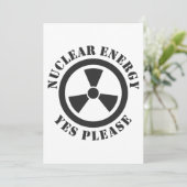 Kernenergie, alstublieft, kernenergie kaart (Staand voorkant)