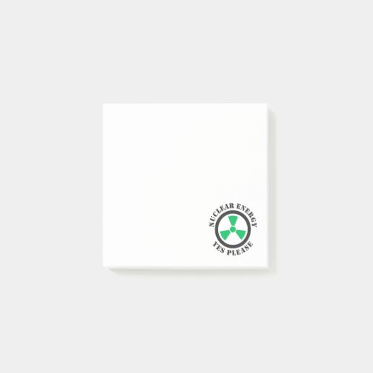 Kernenergie, alstublieft, kernenergie post-it® notes (Voorkant)