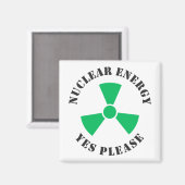 Kernenergie, alstublieft, Koffie voor kernenergie Magneet (Voorkant / Achterkant)