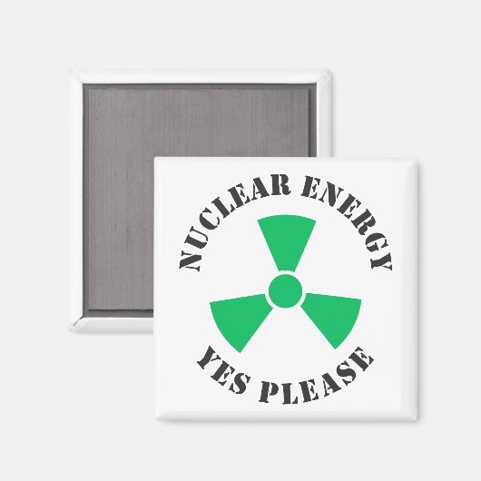 Kernenergie, alstublieft, Koffie voor kernenergie Magneet (Voorkant / Achterkant)