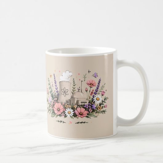 Kernenergie Bloeit Koffiemok (Rechts)