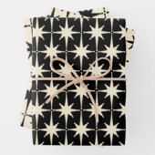 Kernenergie in Cream en Black Inpakpapier Vel (In situ)