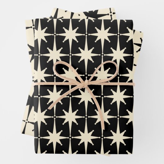 Kernenergie in Cream en Black Inpakpapier Vel (In situ)