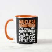 Kernenergie Ingenieur I Probeer Dingen Grappig Te  Mok (Links)
