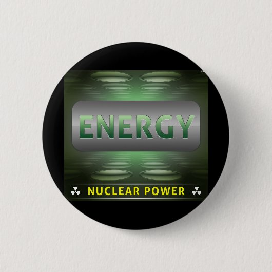 Kernenergie is schone energie ronde button 5,7 cm (Voorkant)