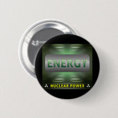 Kernenergie is schone energie ronde button 5,7 cm (Voorkant /achterkant)