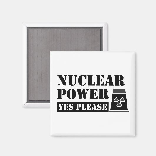 Kernenergie Ja Verklaring Magneet (Voorkant / Achterkant)