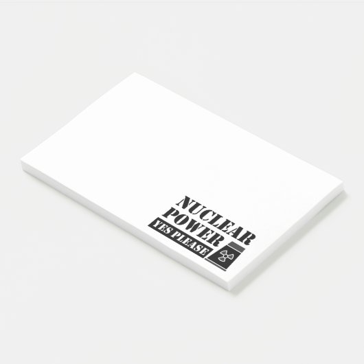 Kernenergie Ja Verklaring Post-it® Notes (Schuin)