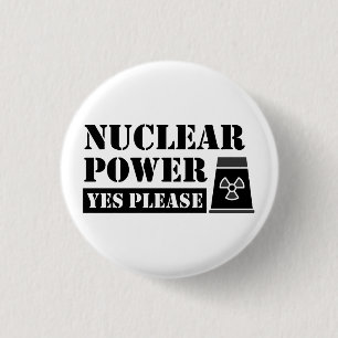 Kernenergie Ja Verklaring Ronde Button 3,2 Cm