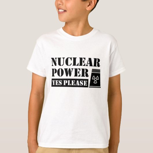 Kernenergie Ja Verklaring T-shirt (Voorkant)