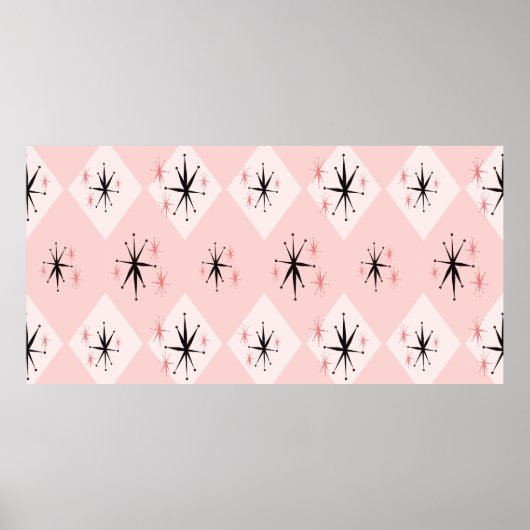 Kernenergie naadloos patroon geïnspireerd door poster (Voorkant)