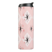 Kernenergie naadloos patroon geïnspireerd door thermosbeker (Gedraaid links)