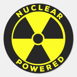 Kernenergie Ronde Sticker