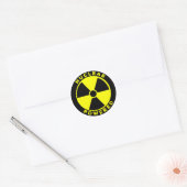 Kernenergie Ronde Sticker (Envelop)