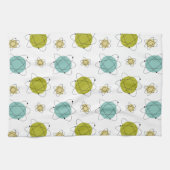 Kernenergie Zonnestelsel Midden-eeuwse moderne rui Theedoek (Horizontaal)