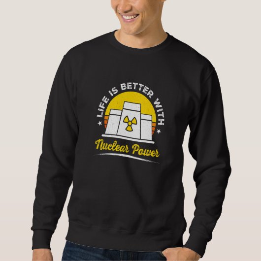 Kernenergietechnicus radioactieve nucleaire genees trui (Voorkant)