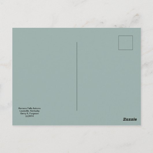 "KERNEN'S HERFSTEN AUTUMN" BRIEFKAART (Achterkant)