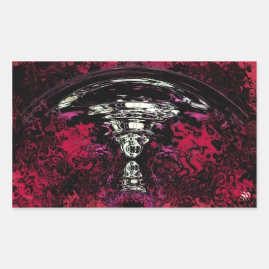 Kernexplosie Rechthoekige Sticker (Voorkant)