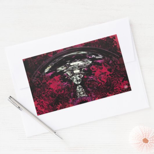 Kernexplosie Rechthoekige Sticker (Envelop)