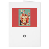  kernfamilie van 1950, retro-huisvrouw van 50 (Achterkant)