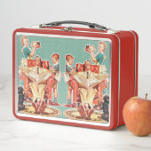  kernfamilie van 1950, retro-huisvrouw van 50 (In situ)