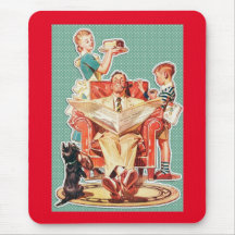 kernfamilie van 1950, retro-huisvrouw van 50