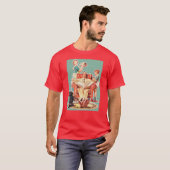  kernfamilie van 1950, retro-huisvrouw van 50 t-shirt (Voorkant volledig)