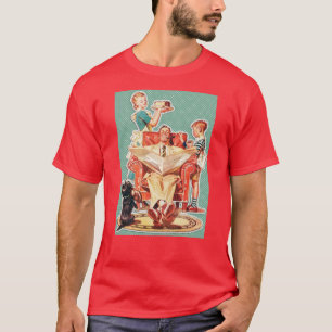kernfamilie van 1950, retro-huisvrouw van 50 t-shirt