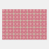 Kerngroei - magenta op rogge - naadloos patroon inpakpapier vel (Voorkant 3)