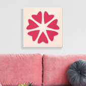 Kernhart - magenta red - afbeelding. canvas afdruk (Insitu (Woonkamer))