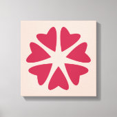 Kernhart - magenta red - afbeelding. canvas afdruk (Voorkant)