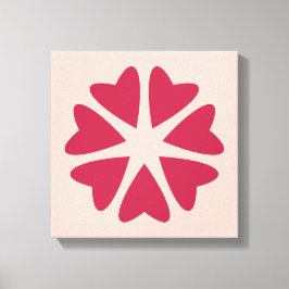 Kernhart - magenta red - afbeelding. canvas afdruk