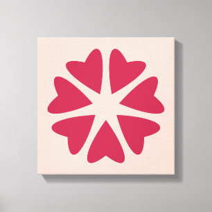 Kernhart - magenta red - afbeelding. canvas afdruk
