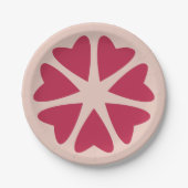 Kernhart - magenta red - afbeelding. papieren bordje (Voorkant)