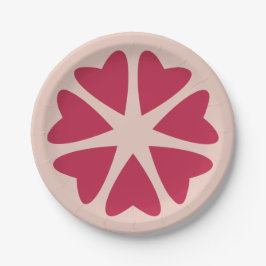 Kernhart - magenta red - afbeelding. papieren bordje