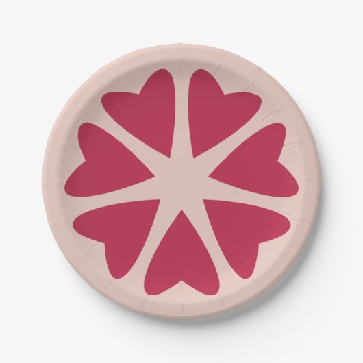 Kernhart - magenta red - afbeelding. papieren bordje (Voorkant)