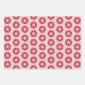 Kernhart - magenta rood - naadloos patroon. inpakpapier vel (Voorkant)