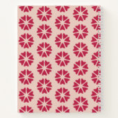 Kernhart - magenta rood - naadloos patroon. notitieboek (Achterkant)