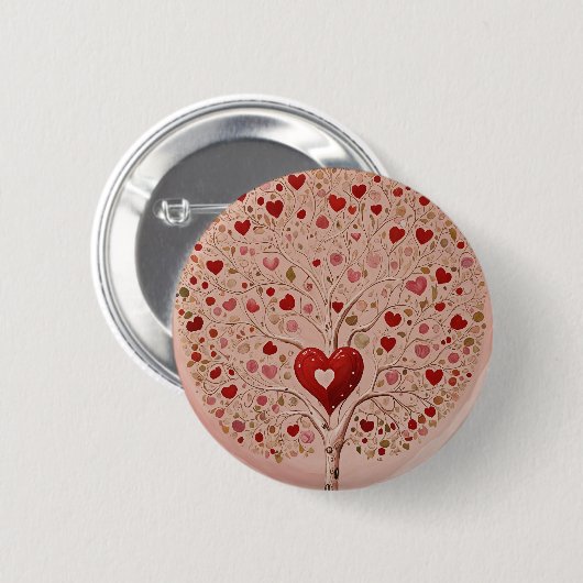 kernhout ronde button 5,7 cm (Voorkant /achterkant)