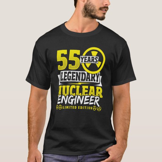 Kerningenieur 55 jaar zaterdag t-shirt (Voorkant)